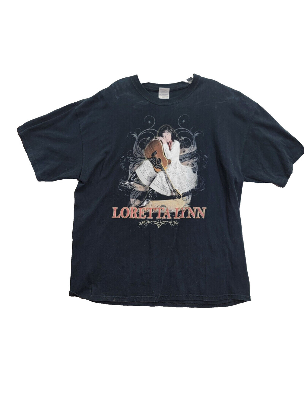 Loretta Lynn SZ XL Black Coal Miners Daughter 50th T Shirt Gildan Tag